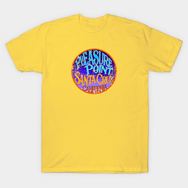 Pleasure Point Santa Cruz: California Surf Breaks T-Shirt by Kytchensync